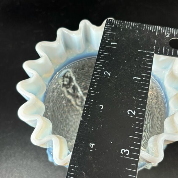 Antique Northwood Opalescent Klondike Primrose Rose Bowl Button & Panel Vintage - Picture 6 of 6